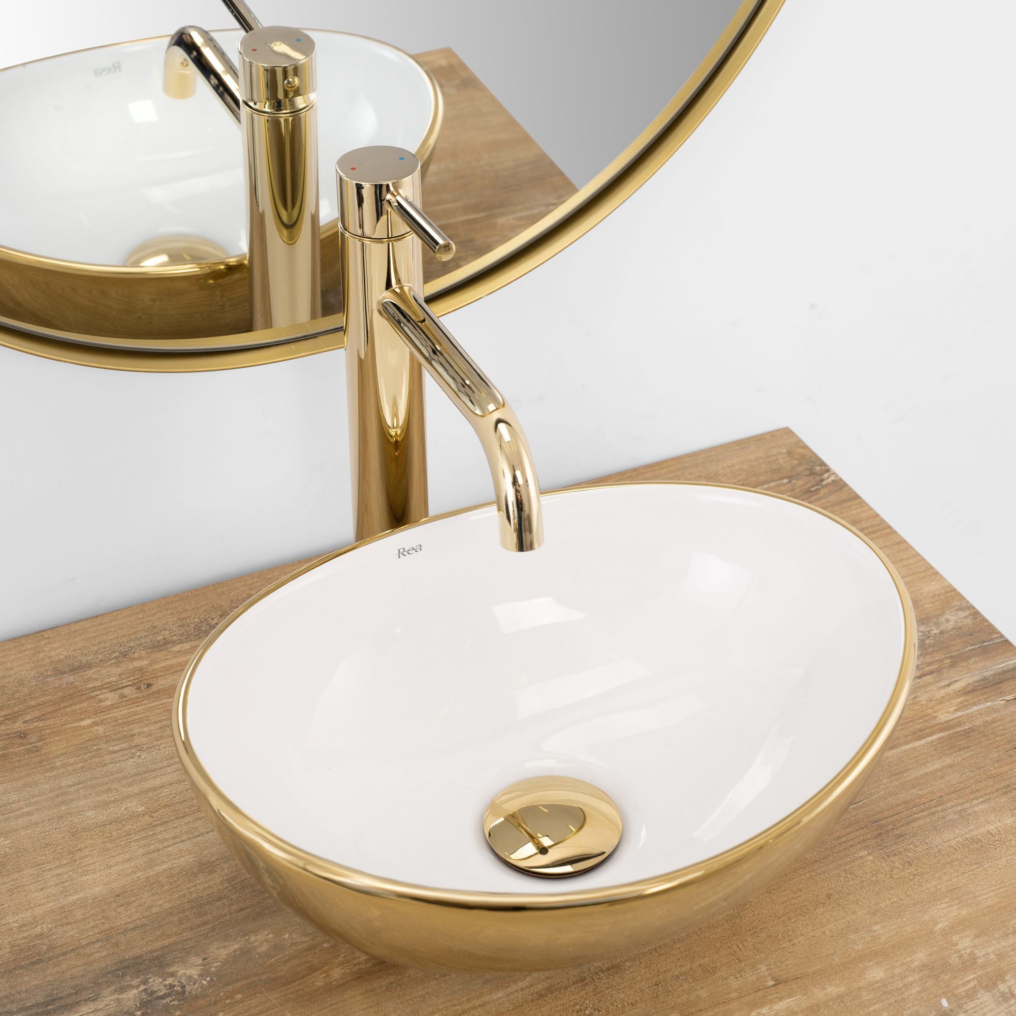 Rea Sofia Mini Gold/white Galda Izlietne 6