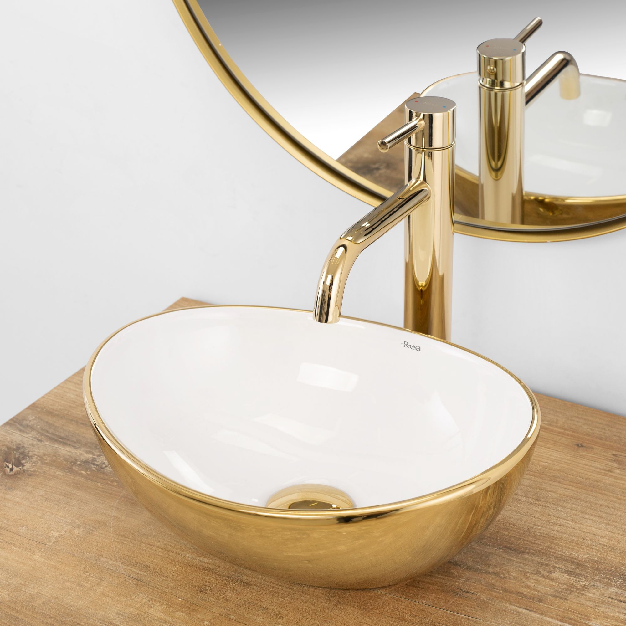 Rea Sofia Mini Gold/white Galda Izlietne 3